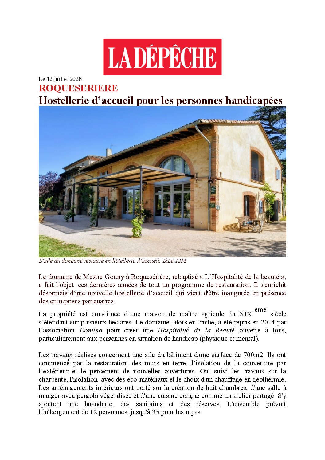 Article Hospitalité De La Beauté V2 12 Juillet 2026